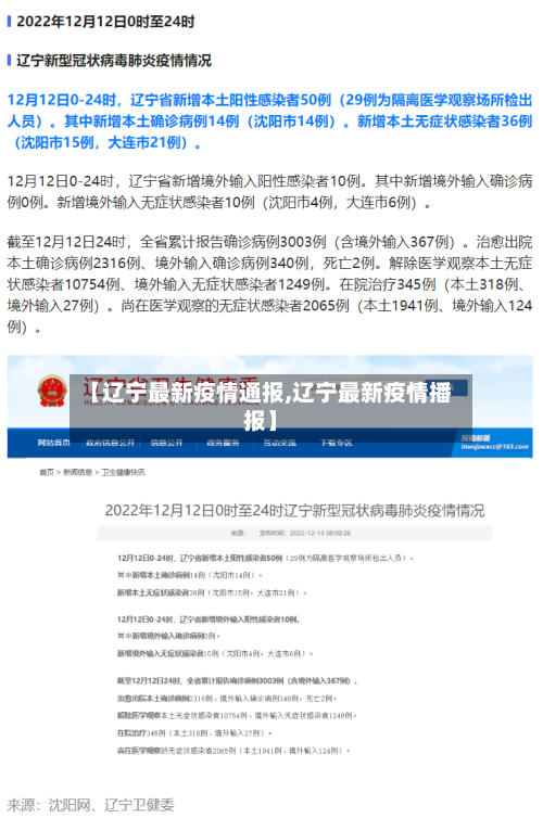 【辽宁最新疫情通报,辽宁最新疫情播报】-第2张图片