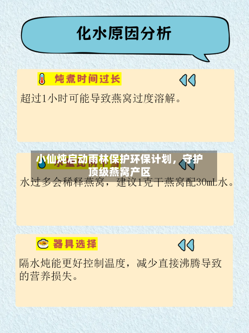 小仙炖启动雨林保护环保计划，守护顶级燕窝产区-第3张图片